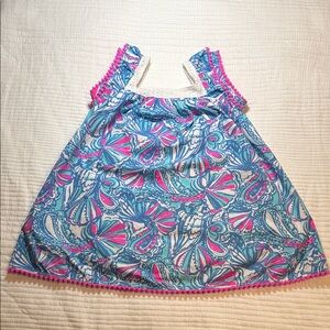 Lilly Pulitzer Ruffle sleeve dress.